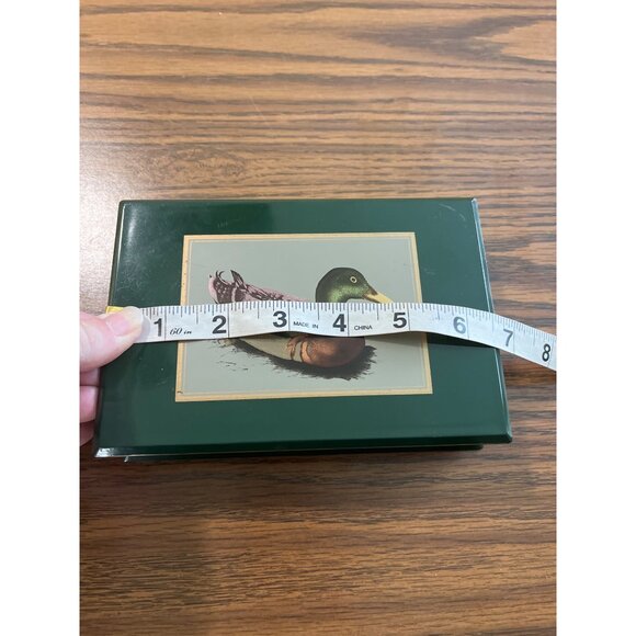 Otagiri Japan green lacquerware photo album and note holder desk set - Picture 9 of 10